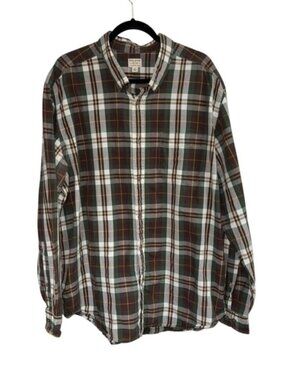 C.C. Filson Men's Size XXL Long Sleeve Button Down Shirt Plaid Lightweight